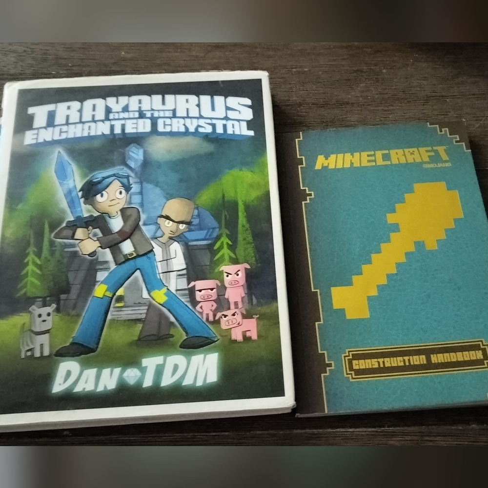 Minecraft Book Bundle Dan TDM And Minecraft Construction Handbook